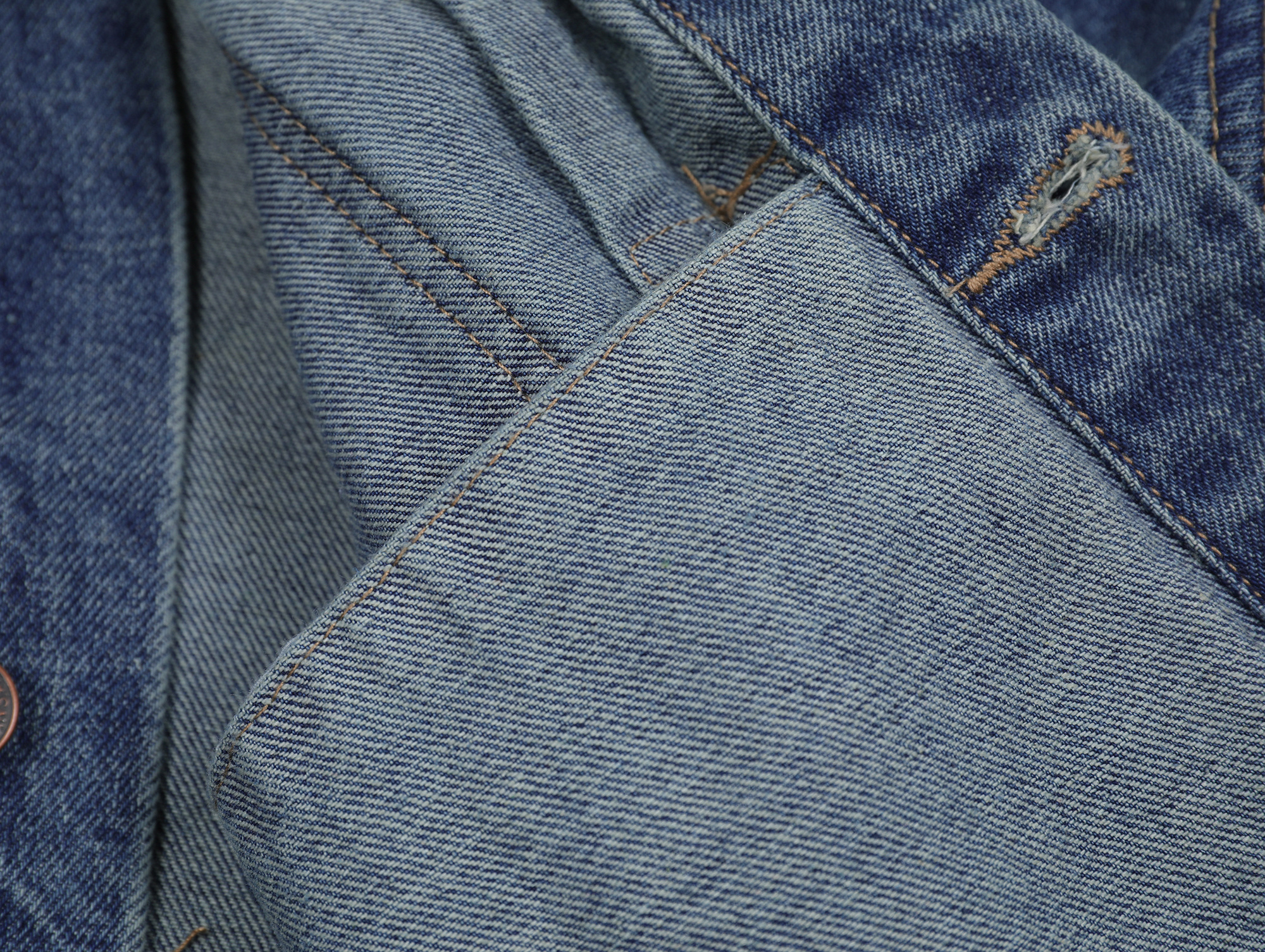 Denim Tears Type-2 All Over Wreath Jacket Indigo