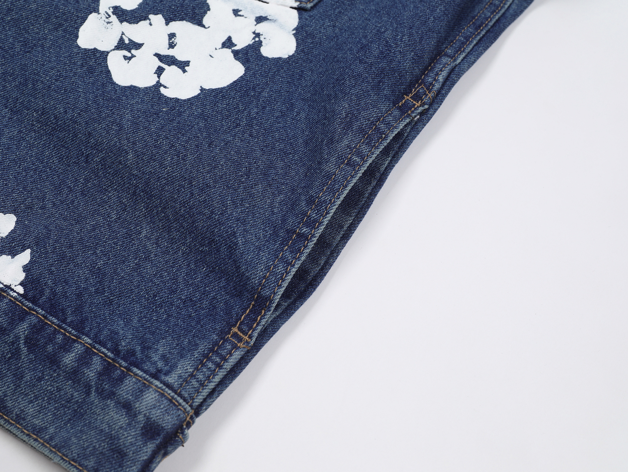 Denim Tears Type-2 All Over Wreath Jacket Indigo