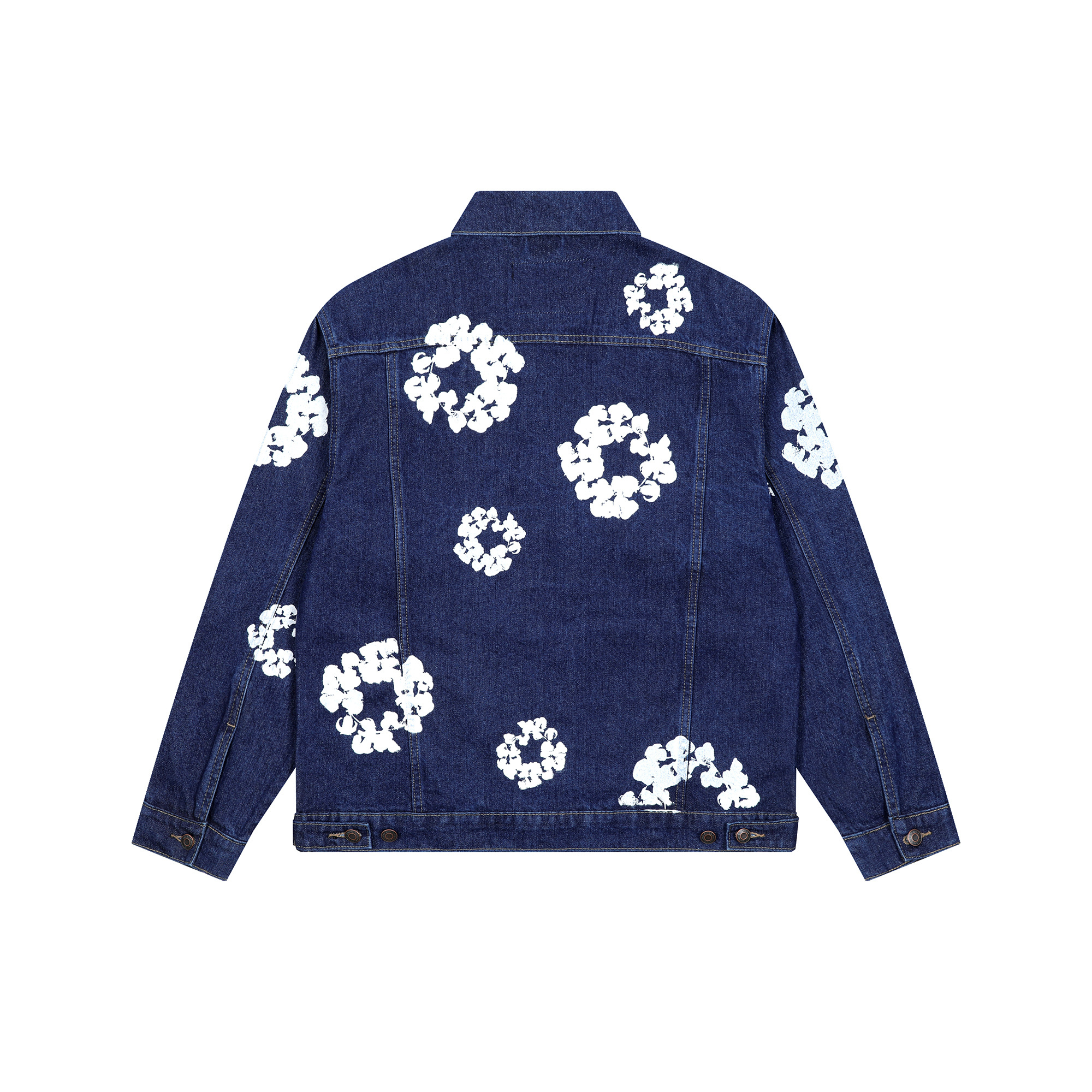 Denim Tears Type-2 All Over Wreath Jacket Navy Blue