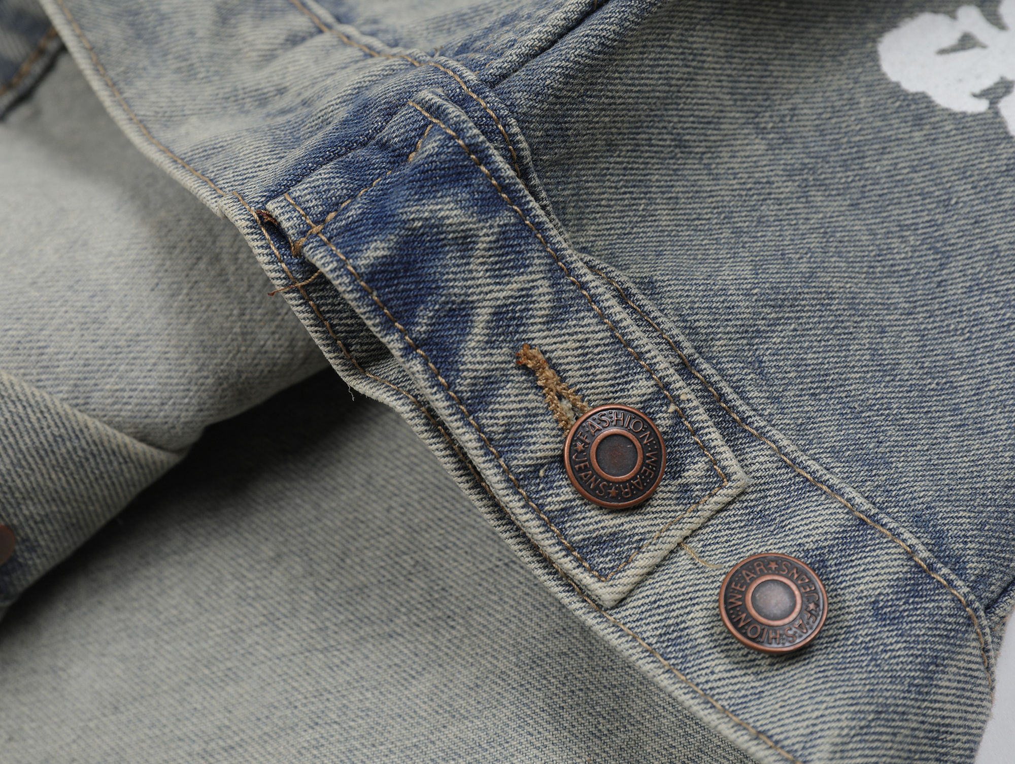 Denim Tears Type-2 All Over Wreath Jacket Vintage Blue