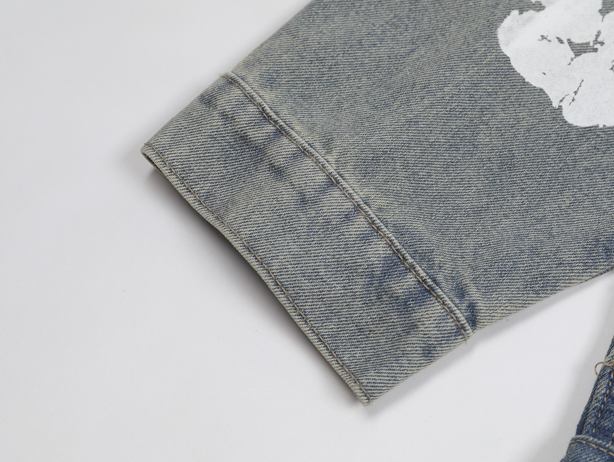 Denim Tears Type-2 All Over Wreath Jacket Vintage Blue