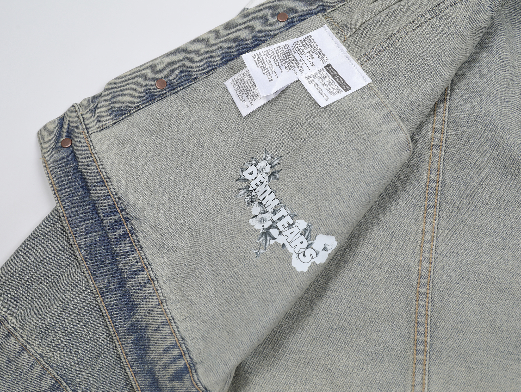 Denim Tears Type-2 All Over Wreath Jacket Vintage Blue