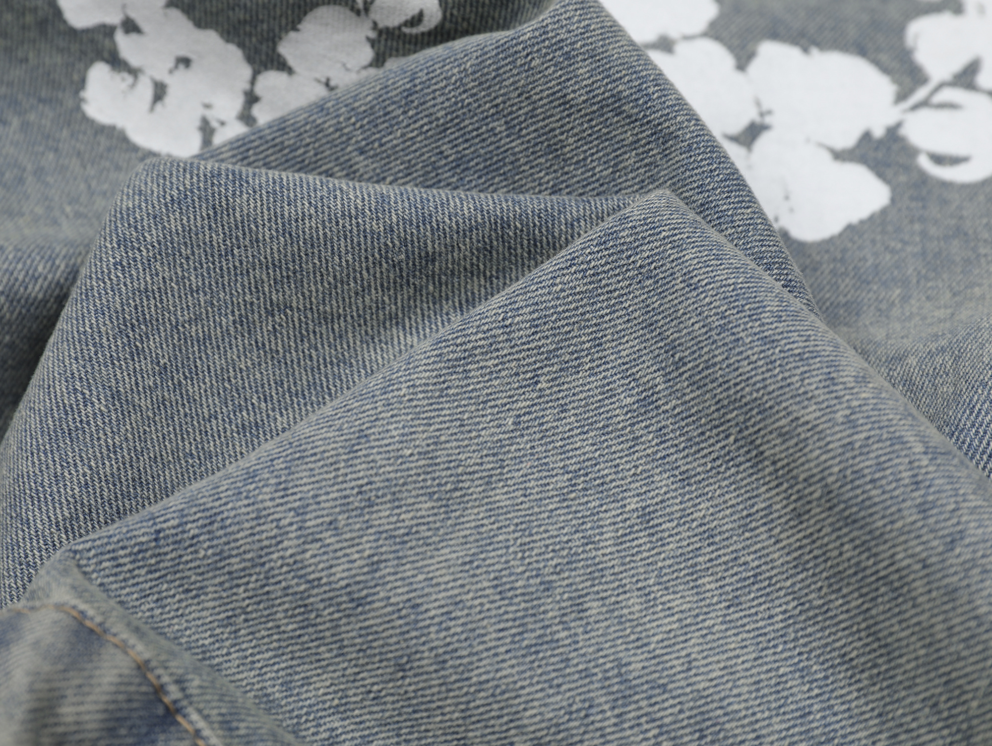 Denim Tears Type-2 All Over Wreath Jacket Vintage Blue