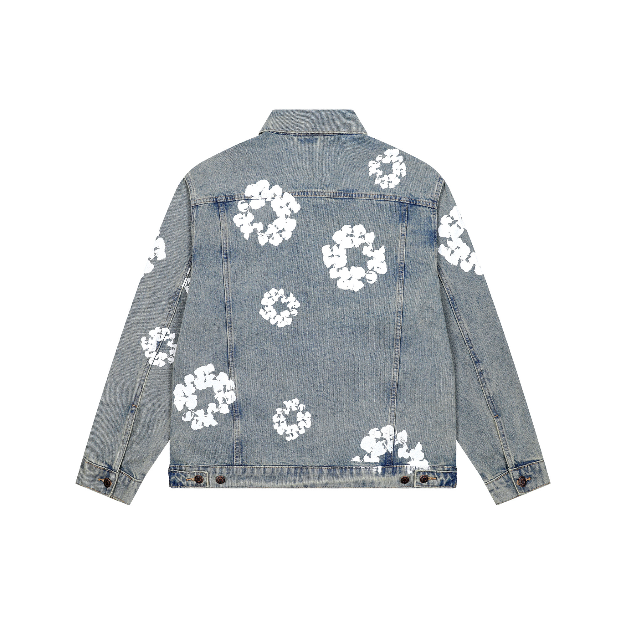 Denim Tears Type-2 All Over Wreath Jacket Vintage Blue