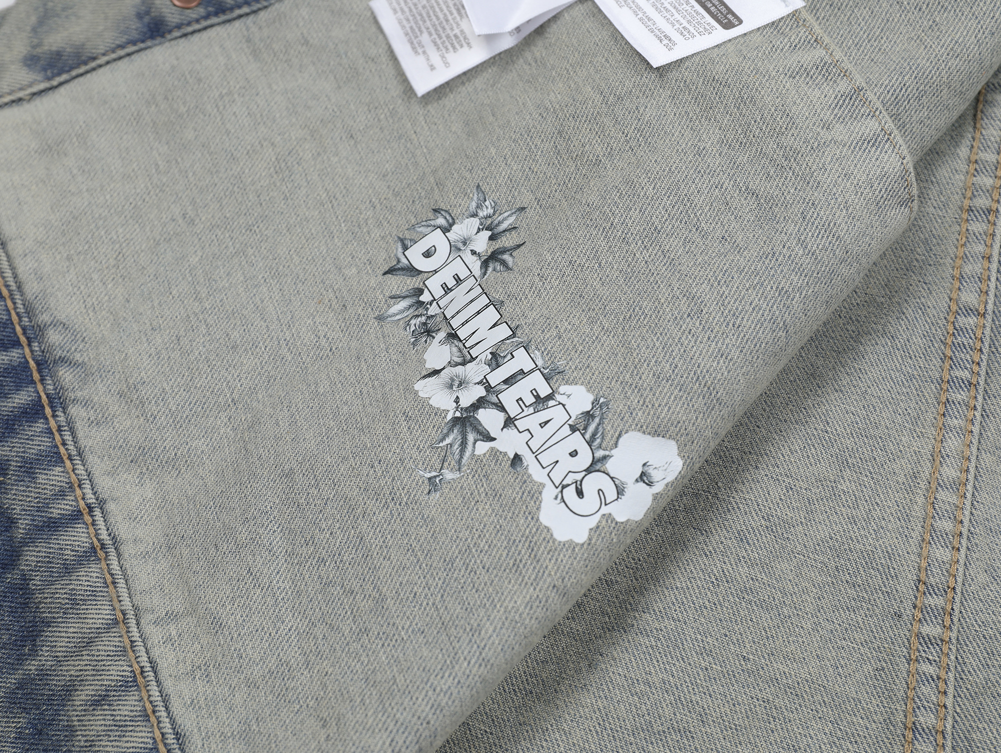 Denim Tears Type-2 All Over Wreath Jacket Vintage Blue