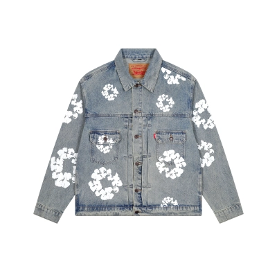 Denim Tears Type-2 All Over Wreath Jacket Vintage Blue 01