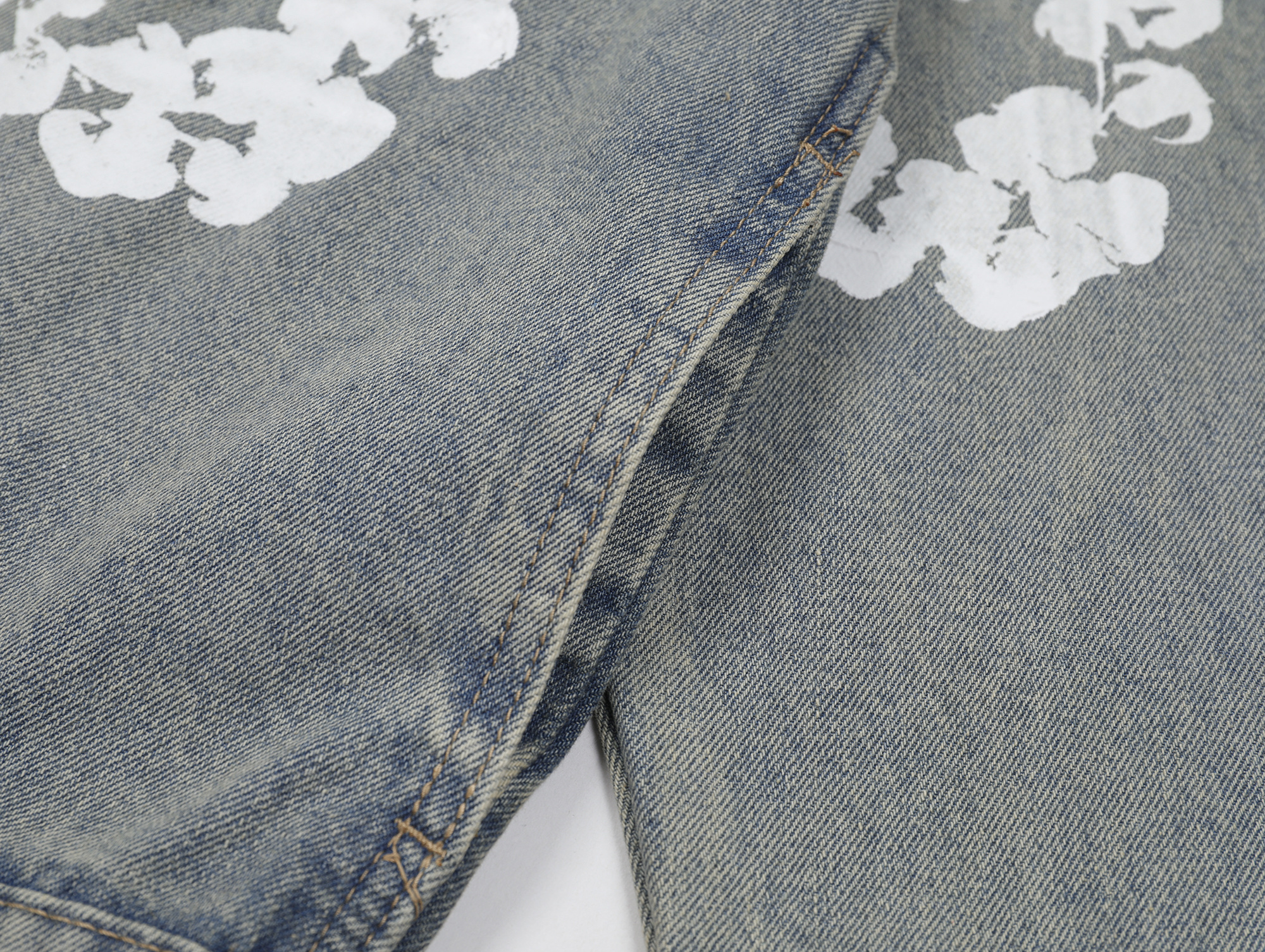 Denim Tears Type-2 All Over Wreath Jacket Vintage Blue