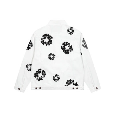 Denim Tears Type-2 All Over Wreath Jacket White 02