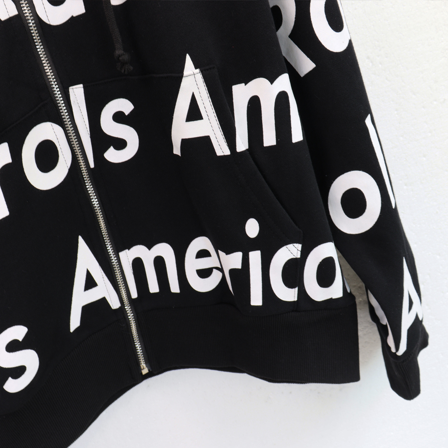 Denim Tears x Arthur Jafa Systemic Racism Controls America Zip Up Hoodie #6025 Red/Black/Blue/Gray