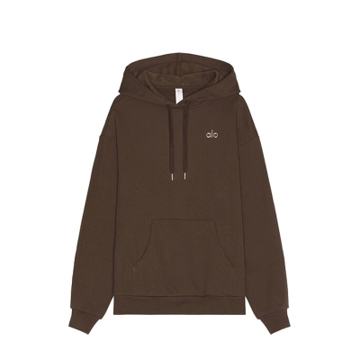 Alo Yoga Accolade Cotton Hoodie & Joggers Set Brown 02