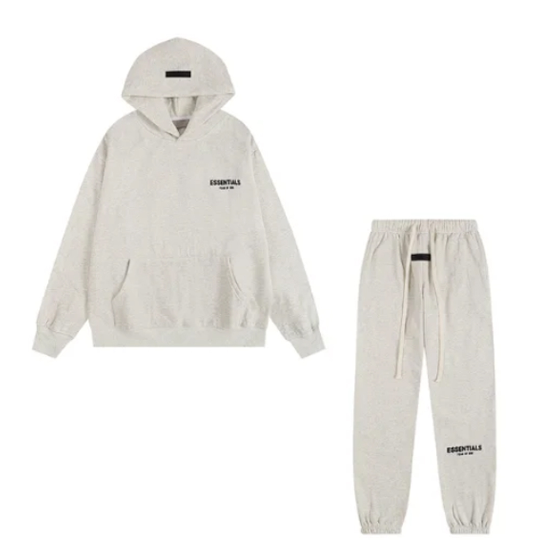 Fear of God Essentials Hoodie & Sweatpant Set Light Oatmeal
