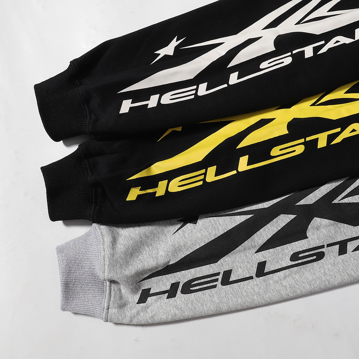 Hellsatr Hoodies Black Yellow/Gray/Black White