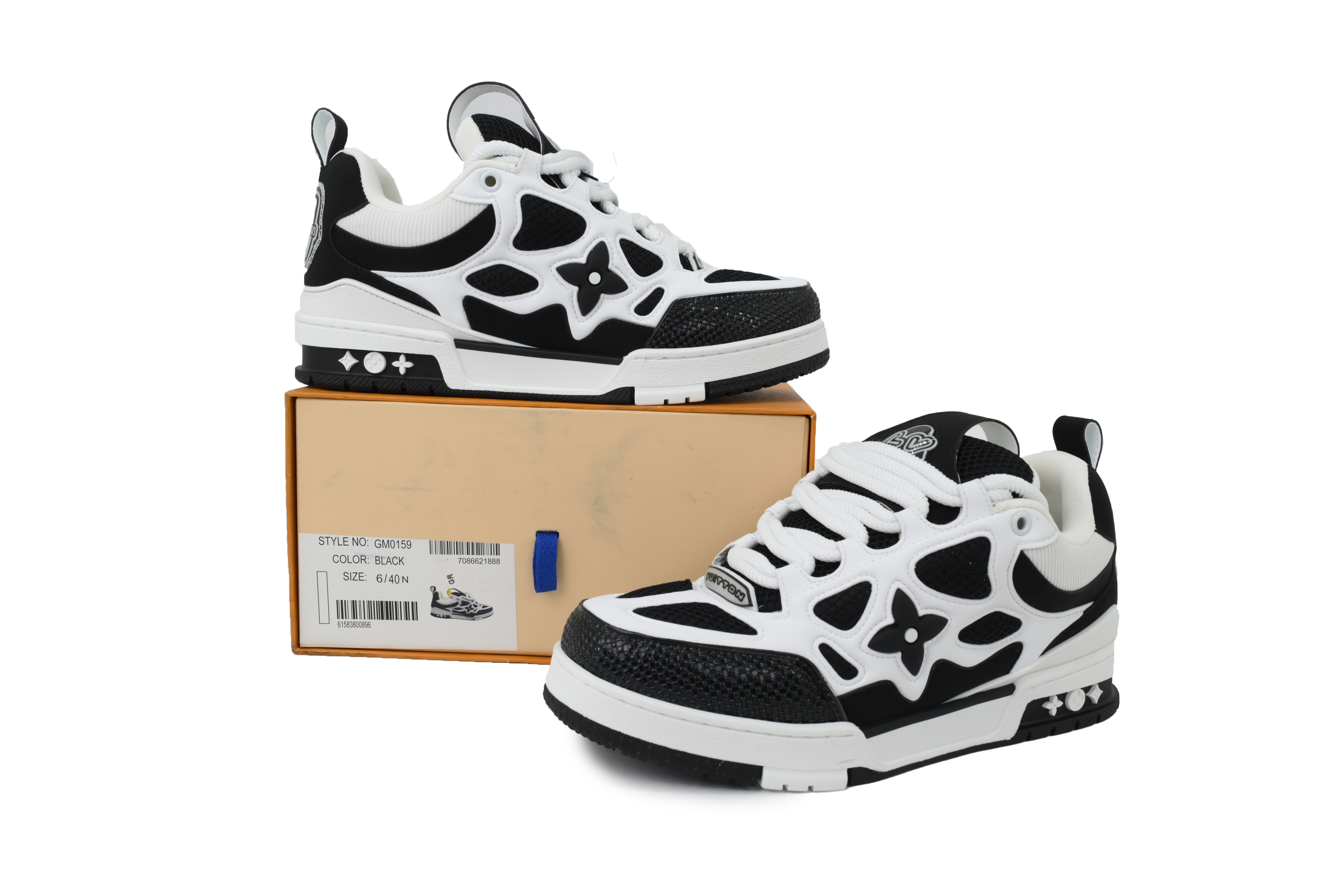 Louis Vuitton LV Skate Sneaker Black And White