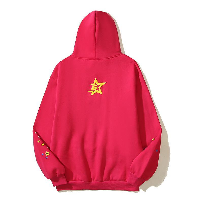 Sp5der 'PINK' Hoodie #2607 Red/Black