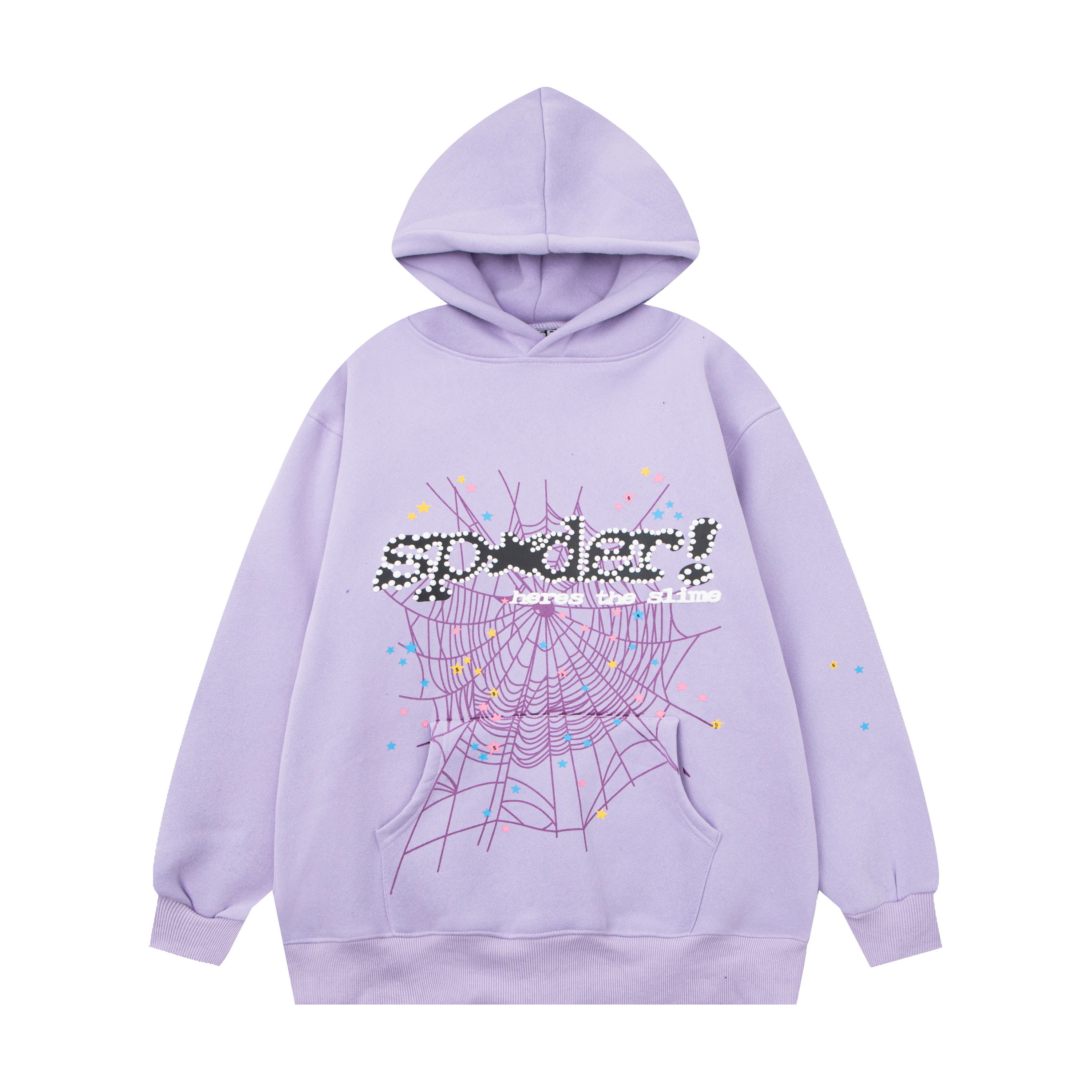 Sp5der Acai Hoodie #S06 Purple/Blue