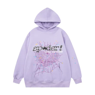 Sp5der Acai Hoodie #S06 Purple/Blue 02