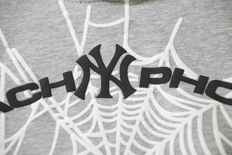 Sp5der Arach NY Phobia Hoodie #2606 Black/Gray