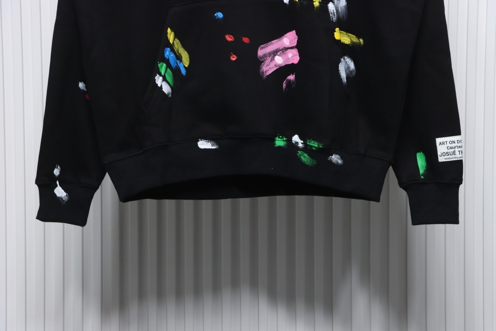 Gallery Dept. Splatter Letter Hoodie Black