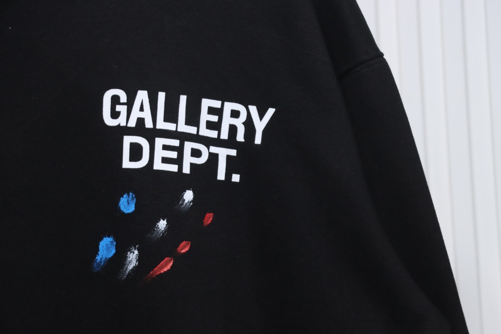 Gallery Dept. Splatter Letter Hoodie Black