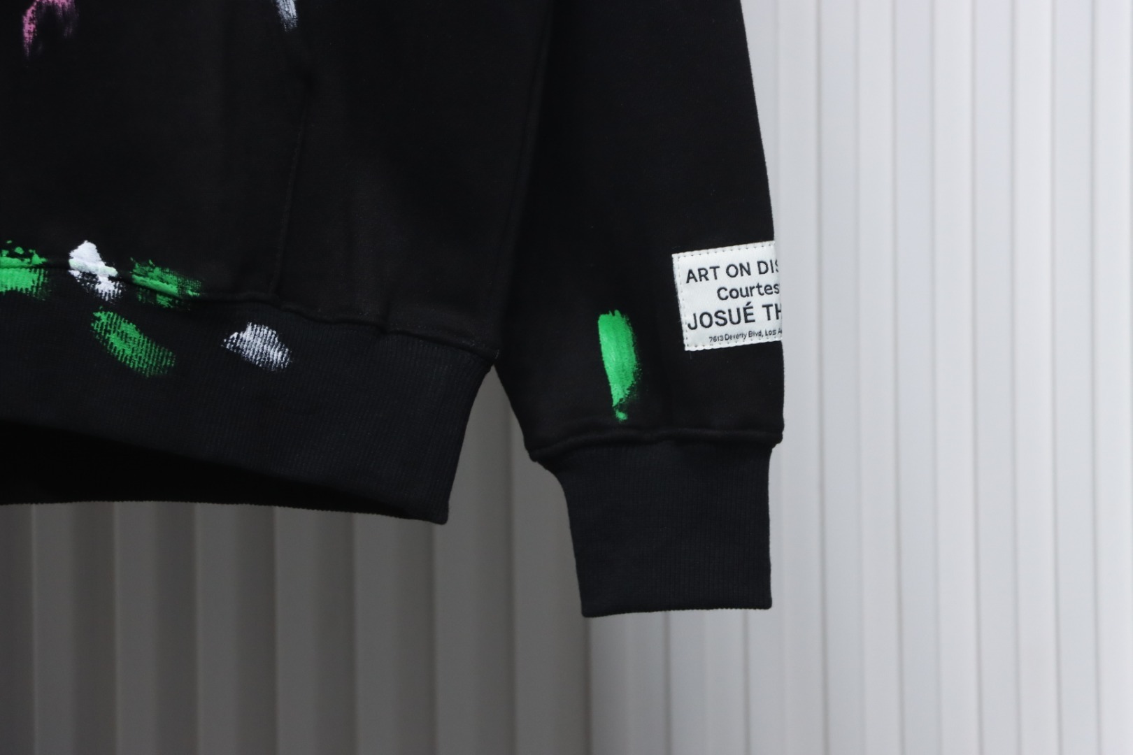 Gallery Dept. Splatter Letter Hoodie Black