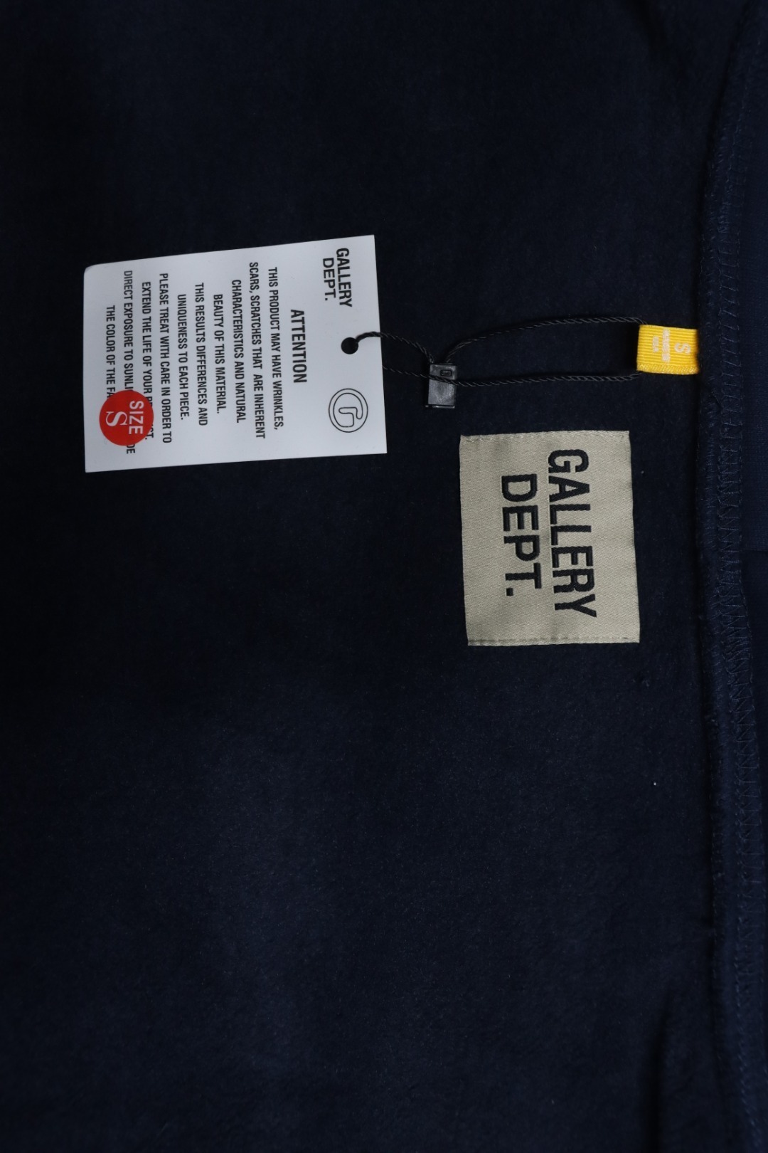 Gallery Dept. Splatter Letter Hoodie Dark Blue