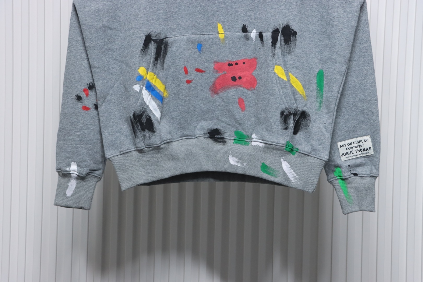Gallery Dept. Splatter Letter Hoodie Gray