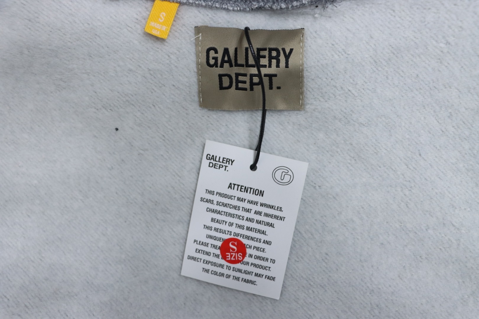 Gallery Dept. Splatter Letter Hoodie Gray