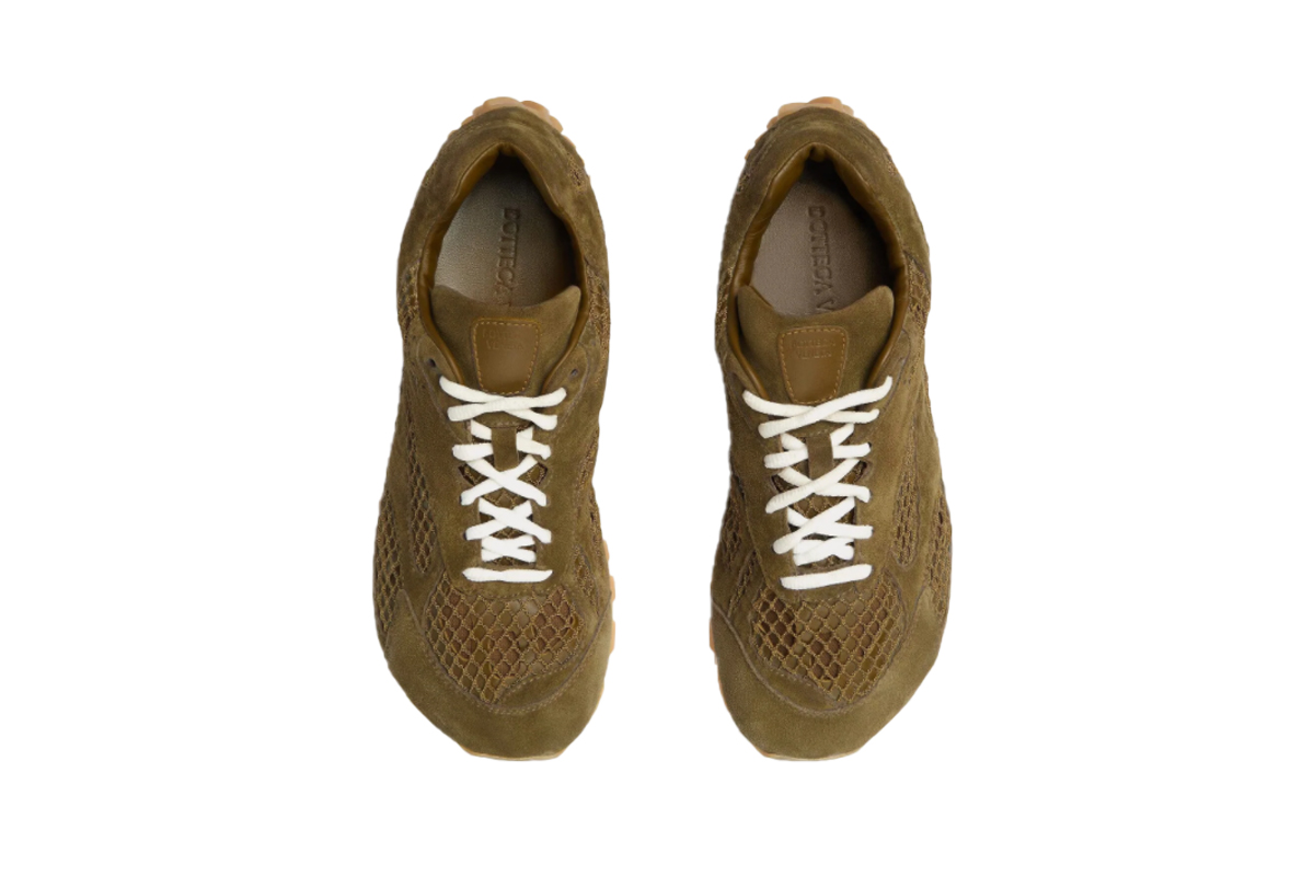 Bottega Veneta Orbit Sneakers Military Green Brown