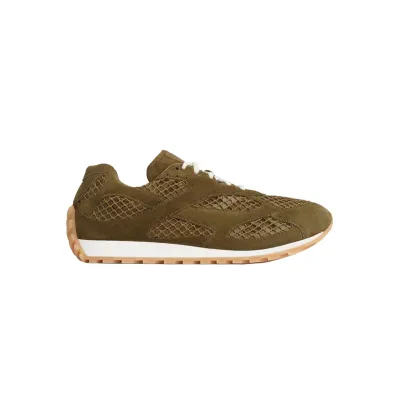 Bottega Veneta Orbit Sneakers Military Green Brown 02