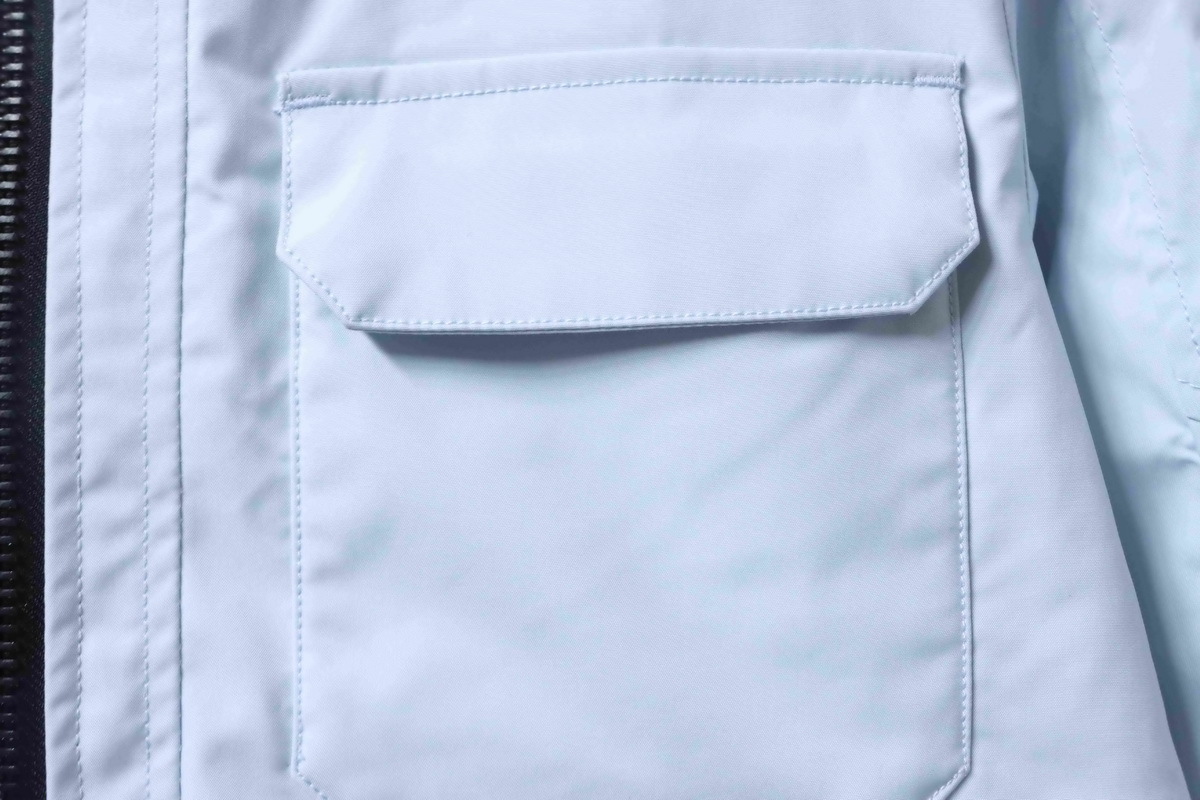 Moose Knuckles Multi-pocket Down Jacket Blue