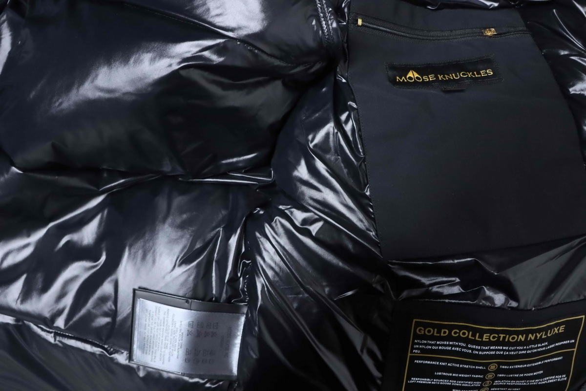 Moose Knuckle Gold Series Nyluxe Suthep Jacket #34-Black