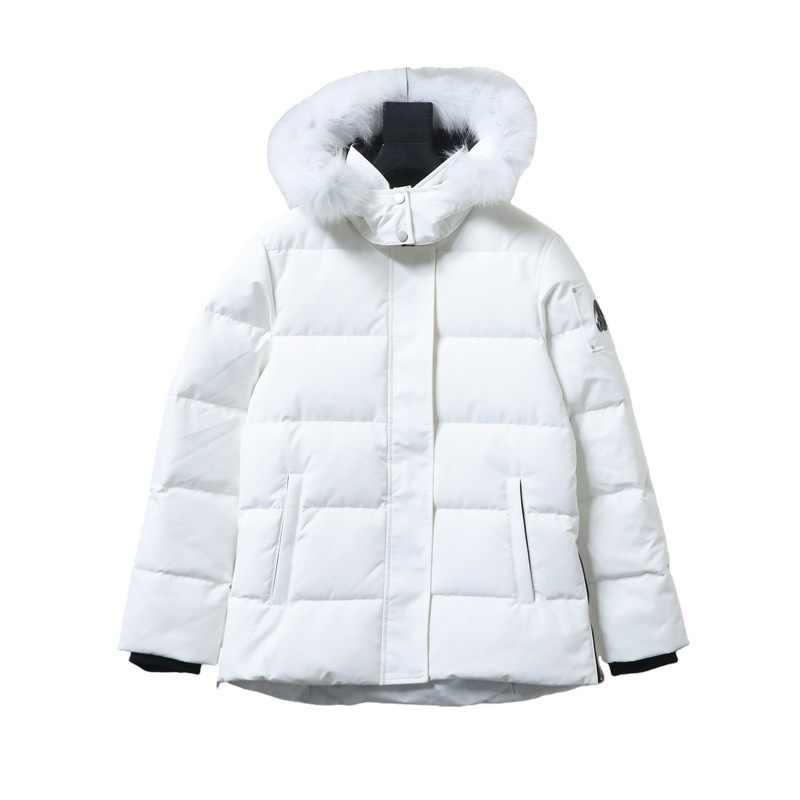 Moose Knuckles Cloud 3Q Down Puffer Jacket White