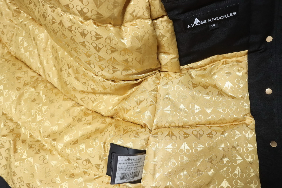 Moose Knuckles Gold Capsule Grand Metis Mid-length Down Parka #01-Black