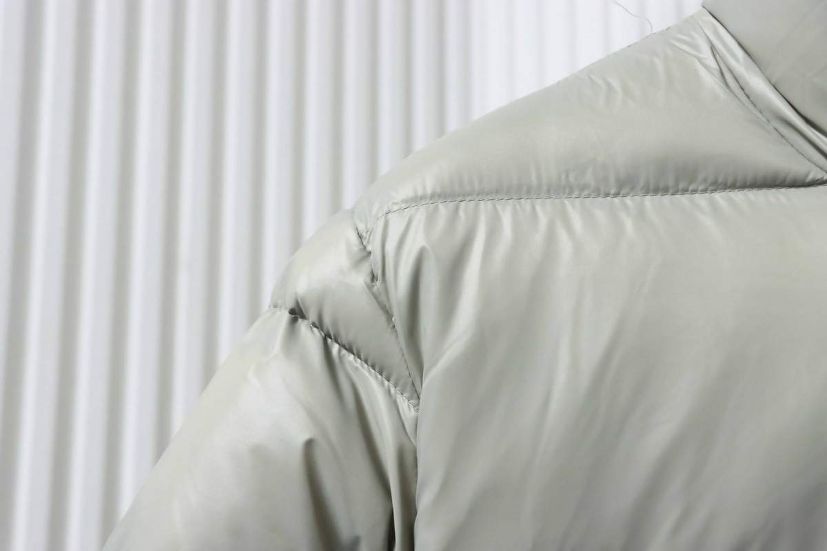 Moose Knuckles Gray Stand-up Collar Down Jacket Gold Scissors