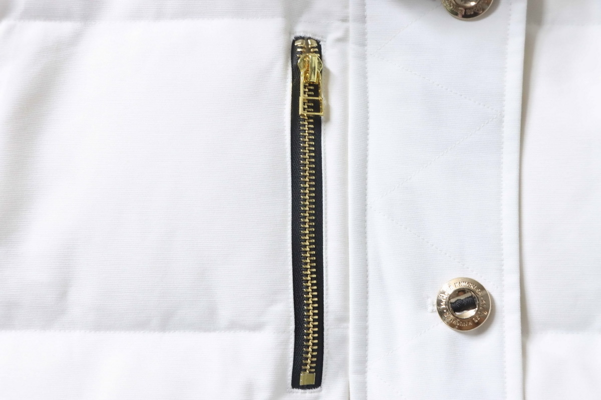 Moose Knuckles Women's Gold Scissors Down Jacket #05-White