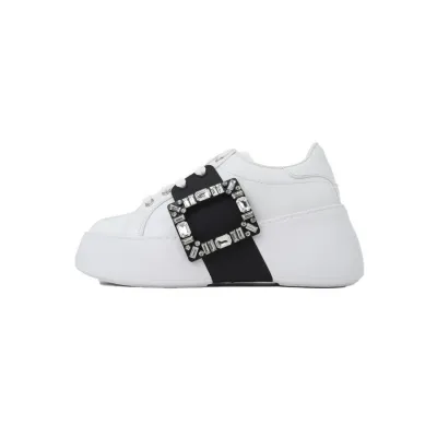 Roger Vivier White And Black Buttons 01