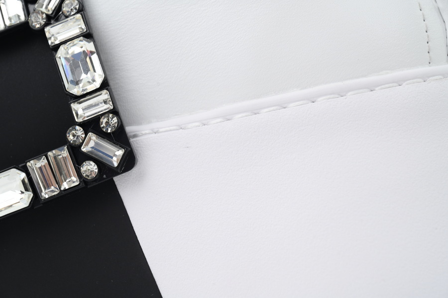 Roger Vivier White And Black Buttons