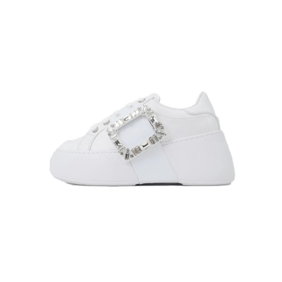 Roger Vivier White Silver Buckle 01