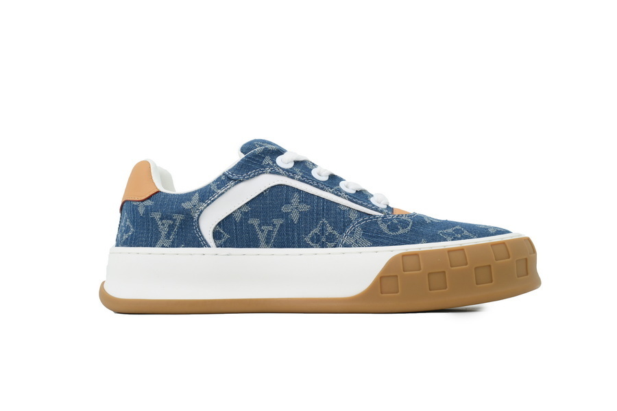 Louis Vuitton LV Tilted Sneaker Denim Blue Print