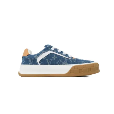 Louis Vuitton LV Tilted Sneaker Denim Blue Print 02
