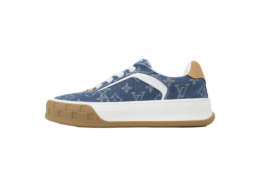 Louis Vuitton LV Tilted Sneaker Denim Blue Print