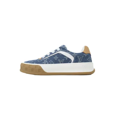 Louis Vuitton LV Tilted Sneaker Denim Blue Print 01
