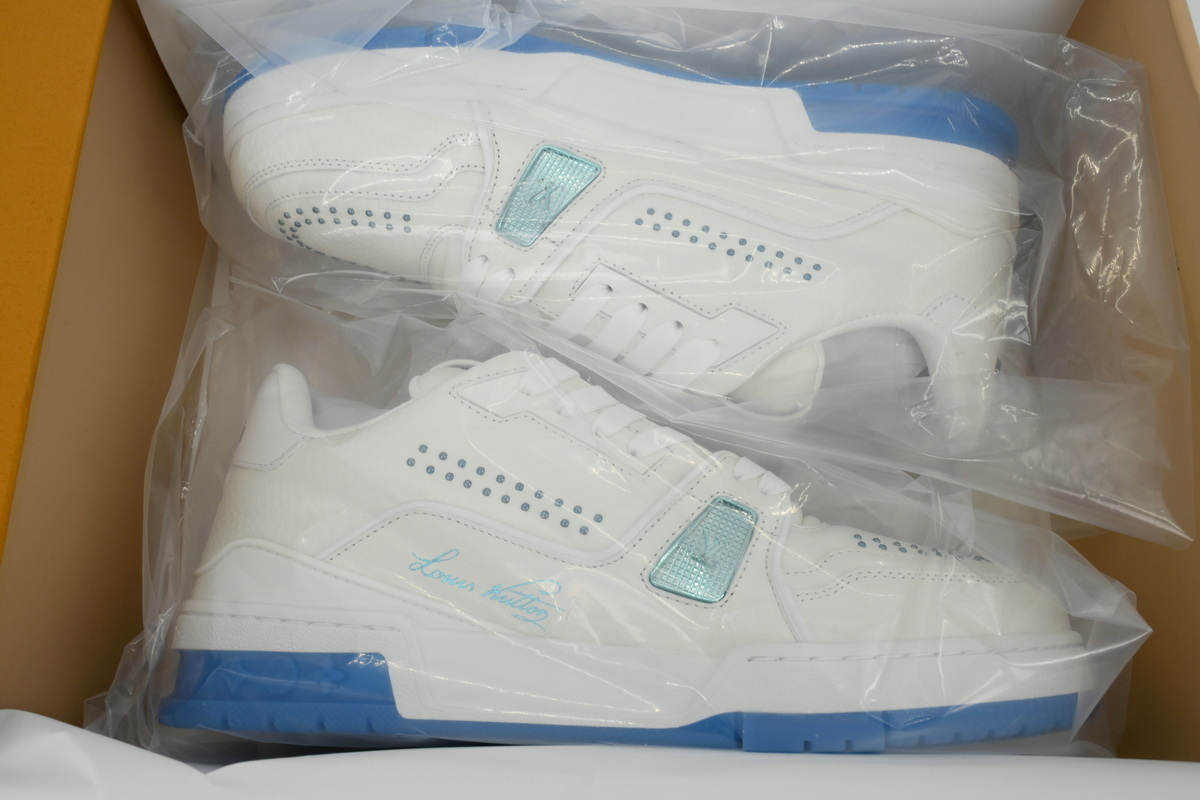 Louis Vuitton Trainer Ocean Blue Rivets