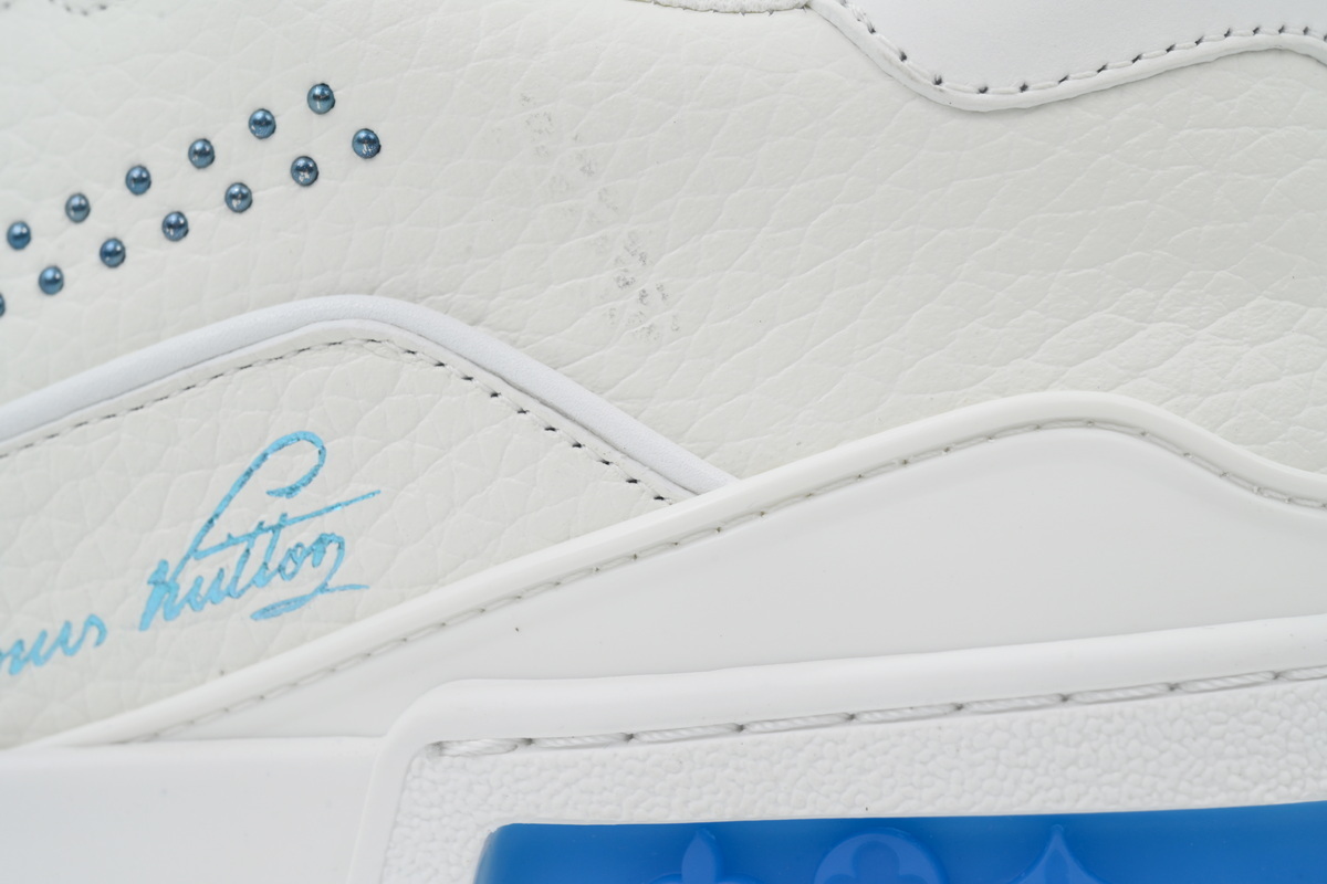Louis Vuitton Trainer Ocean Blue Rivets