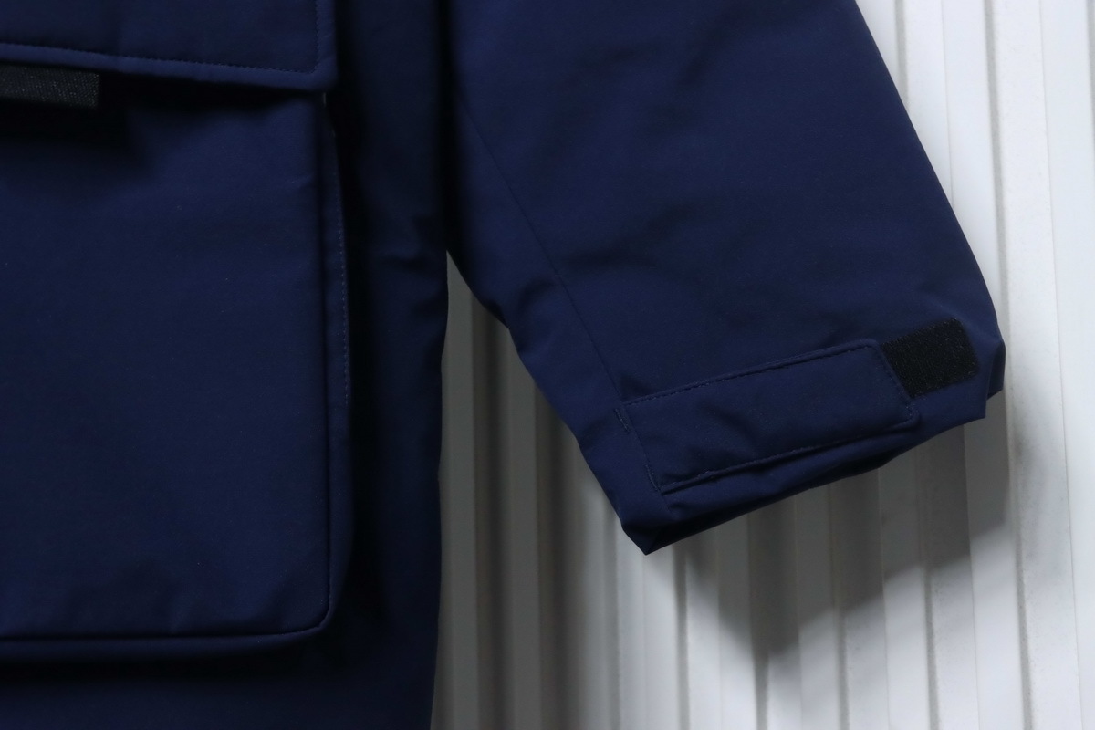 MLB 2nd Generation Blue Workwear Down Jacket With Large Fur Collar