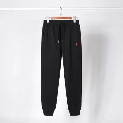 Ralph Lauren Pants Black (Red Logo Print & Black Drawstring) 01