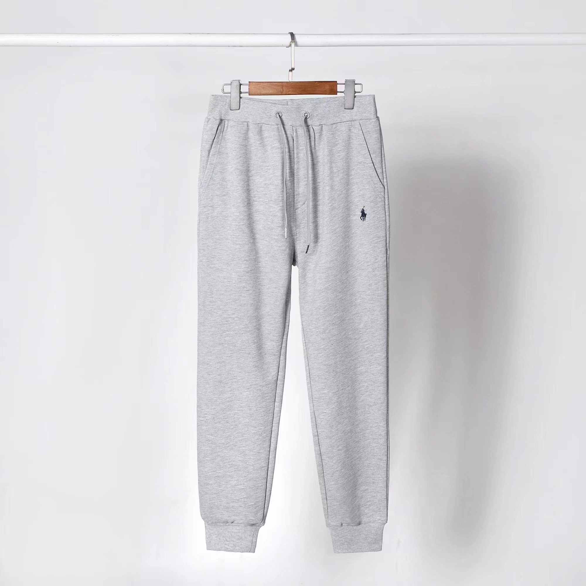 Ralph Lauren Pants Grey (Black Logo Print & Gray Drawstring)
