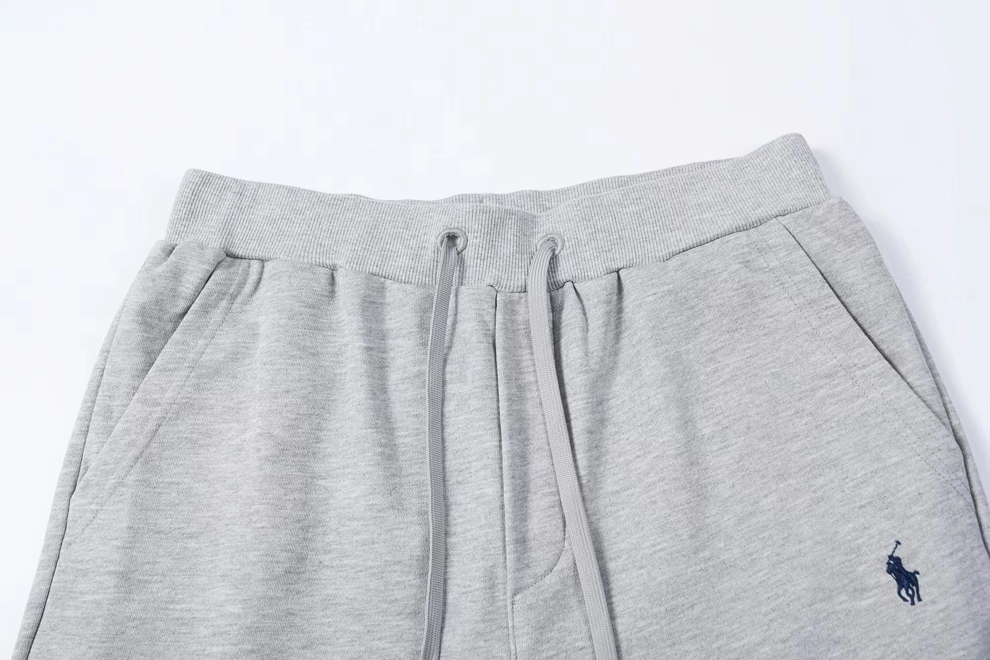 Ralph Lauren Pants Grey (Black Logo Print & Gray Drawstring)