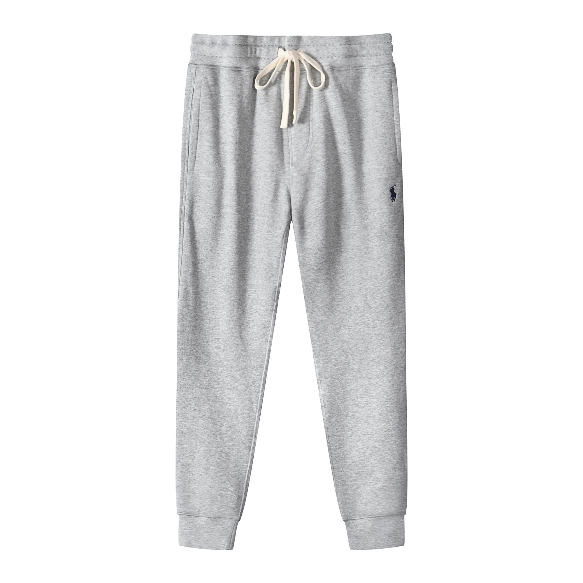 Ralph Lauren Pants Grey (Black Logo Print & White Drawstring)