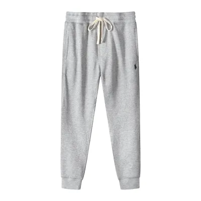 Ralph Lauren Pants Grey (Black Logo Print & White Drawstring) 01